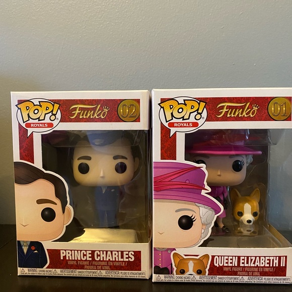 Funko POP Prince Charles and Queen Elizabeth w/dog